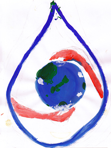 地球をささえる水：T.T（岡山県岡山市／10歳）