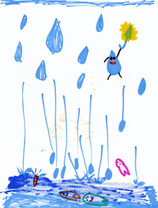 雨のようせい：Y.Y（岡山県岡山市／6歳）